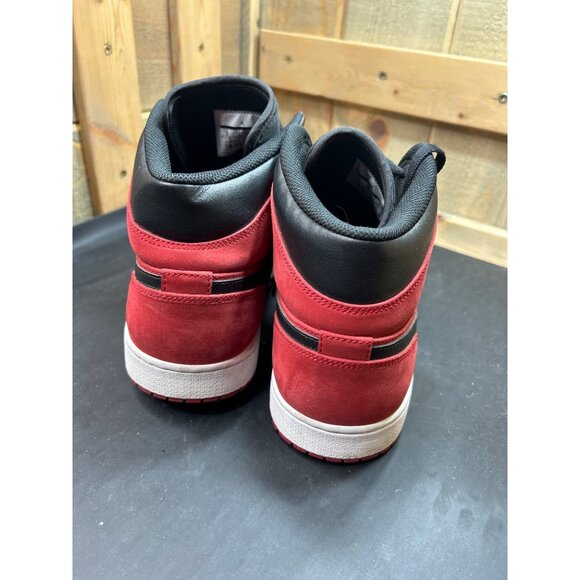 Nike Air Jordan 1 Mid Reverse Banned Gym Red/Black/White 554724-610 Mens Size 13 - Picture 4 of 9